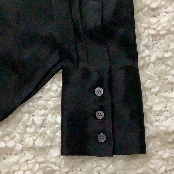 ARITZIA Babaton Industry Satin Shirt (Black) - Picture 11 of 13